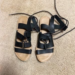 Lace up sandals